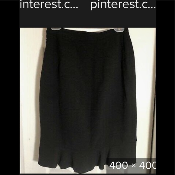HD in Paris Black fitted flounced skirt, size 8. From Anthropologie. - Picture 2 of 5